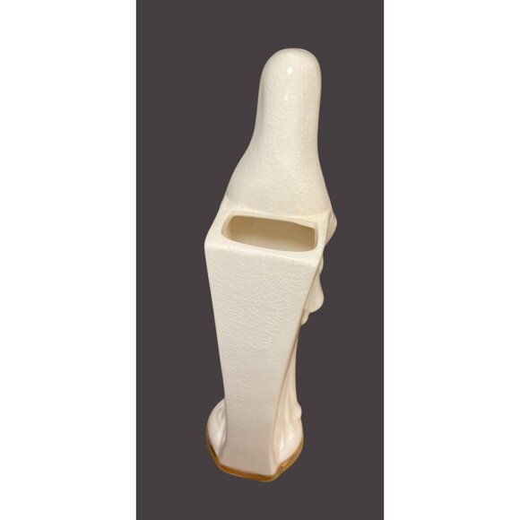 Fine Quality Vintage Ceramic Virgin Mary Statue Vase Japan - Picture 7 of 12